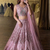 Rose embellished soft net lehenga choli with Dupatta