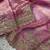 pink embroidered satin silk designer saree set