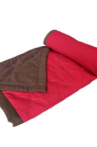 wine & chocolate reversible microfiber comforter blanket