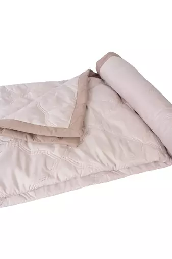 AJANTA HANDLOOM HOUSE Reversible Microfiber Comforter | AC Blanket for Mild Winter for Double Bed- Coco and Sand