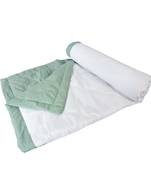 AJANTA HANDLOOM HOUSE Reversible Microfiber Comforter | AC Blanket for Mild Winter for Double Bed-Sage and Olive Green