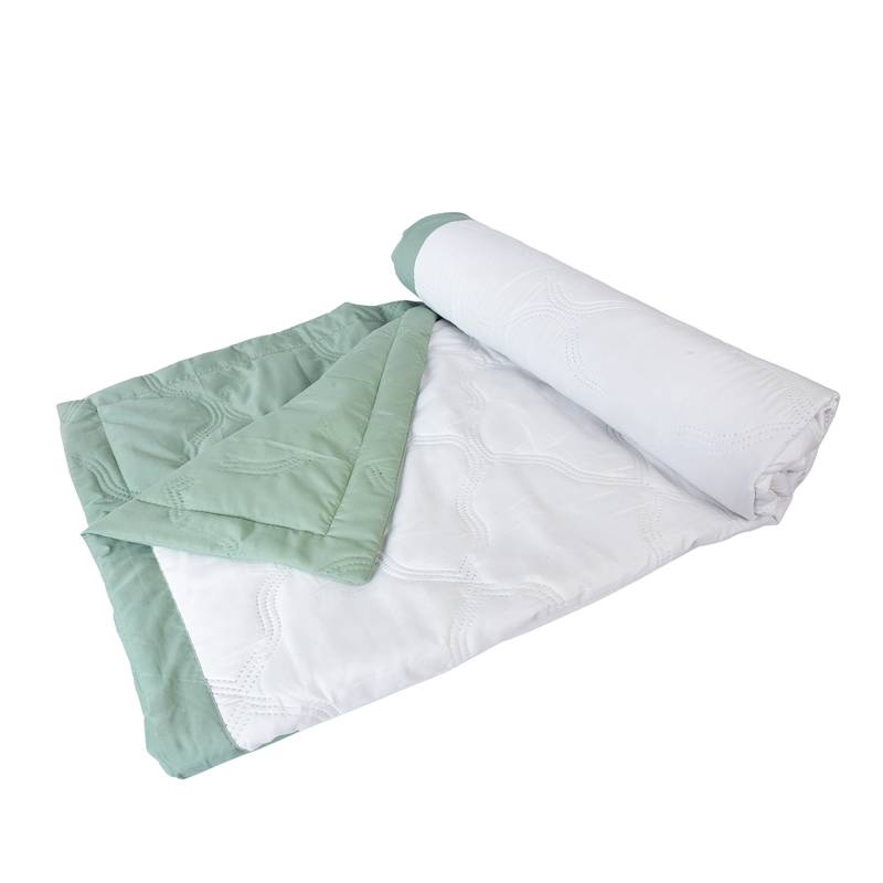 AJANTA HANDLOOM HOUSE Reversible Microfiber Comforter | AC Blanket for Mild Winter for Double Bed-Sage and Olive Green