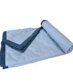 navy blue reversible microfiber comforter blanket