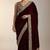 black velvet saree with designer embroidered border