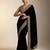 black velvet saree with designer embroidered border