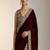 black velvet saree with designer embroidered border