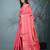 hot pink brocade saree with intricate borders
