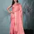 pink brocade saree with intricate borders