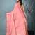 pink brocade saree with intricate borders