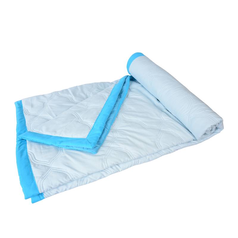 AJANTA HANDLOOM HOUSE Reversible Microfiber Comforter | AC Blanket for Mild Winter for Double Bed-Ice and Aqua Blue