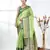 green brocade saree with intricate borders