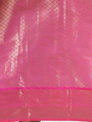 purple brocade saree with intricate borders 4