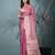 elegant pink tissue saree with intricate border