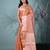 elegant orange tissue saree with intricate border