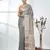 elegant grey tissue saree with intricate border
