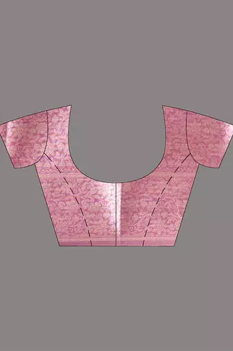 elegant purple tissue saree with intricate border