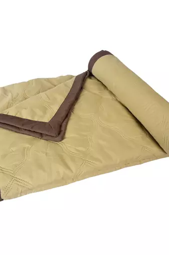 AJANTA HANDLOOM HOUSE Reversible Microfiber Comforter|AC Blanket for Mild Winter for Double Bed-Coffee and Camel Brown