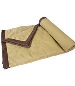 AJANTA HANDLOOM HOUSE Reversible Microfiber Comforter|AC Blanket for Mild Winter for Double Bed-Coffee and Camel Brown