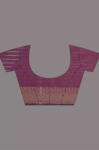 maroon catlon soft art silk saree with checkered pattern