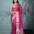 fuchsia tissue saree with intricate silver zari border