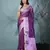 purple tissue saree with gotapatti detailing and elegant border