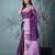 purple tissue saree with gotapatti detailing and elegant border