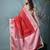 red tissue saree with gotapatti detailing and elegant border