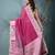 magenta tissue saree with gotapatti detailing and elegant border