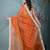 orange tissue saree with gotapatti detailing