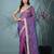 purple tissue saree with gotapatti detailing