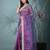 purple tissue saree with gotapatti detailing
