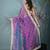 purple tissue saree with gotapatti detailing