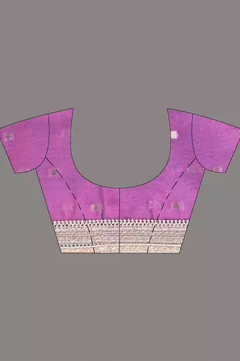 purple tissue saree with gotapatti detailing