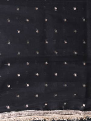 black tissue saree with gotapatti detailing 4
