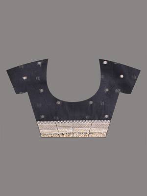 black tissue saree with gotapatti detailing 5