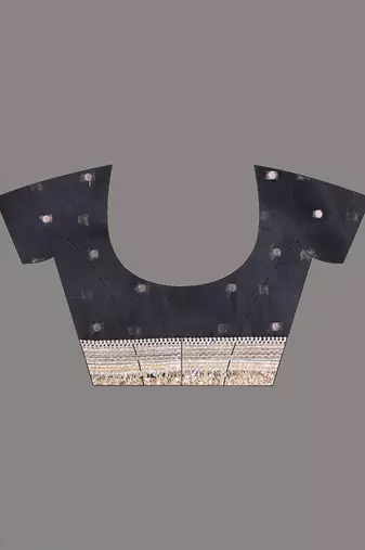 black tissue saree with gotapatti detailing