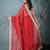 red tissue saree with gotapatti detailing