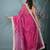 pink tissue saree with gotapatti detailing