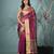 magenta tissue saree with stone detailing