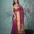 magenta tissue saree with stone detailing