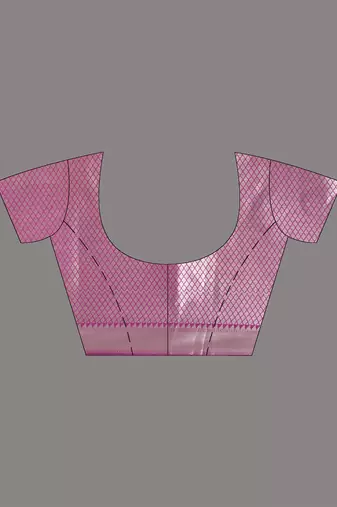 purple & white silk blend tie & dye saree with intricate border