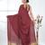 maroon modal silk blend saree with golden border and tassels