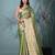 green tissue silk blend kanjivaram saree with intricate border