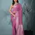 elegant mauve georgette saree with intricate silver zari work