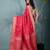 elegant fuchsia silk blend saree with intricate brocade work