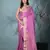 elegant lilac silk blend saree with intricate brocade work