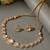 Gold plated kundan necklace set