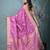 elegant lilac silk blend saree with intricate brocade work