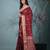 elegant maroon silk blend saree with intricate brocade work