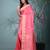 elegant pink silk blend saree with intricate brocade work